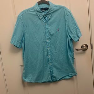 Polo by Ralph Lauren Feather Weight Twill Short Sleeve Size L